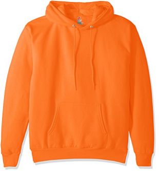 Hanes - Hanes Men's Pullover EcoSmart Fleece Hooded Sweatshirt, Safety ...