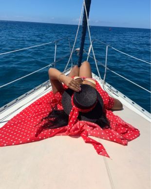Red Dotted Dress