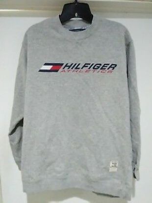 Vintage 90s Tommy Hilfiger Athletics Spell Out Big Logo Sweatshirt Size Medium
