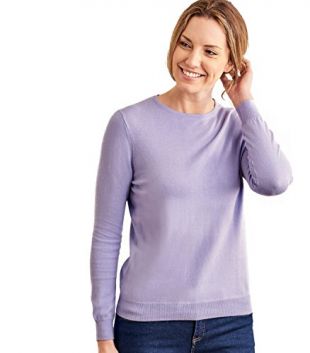 Pure Cash­mere Round Neck Jumper