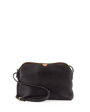 The Row Multi Pouch Leather Crossbody Bag worn by Elizabeth Olsen Erewhon  March 30, 2020