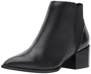 Chinese Laundry Women's Finn Ankle Bootie - Pointed Toe, V-Cutout Shaft, Stacked Block Heel