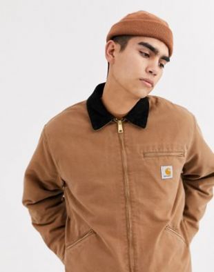 Carhartt WIP - OG Organic Detroit - Veste en tissu biologique - Marron Hamilton | ASOS