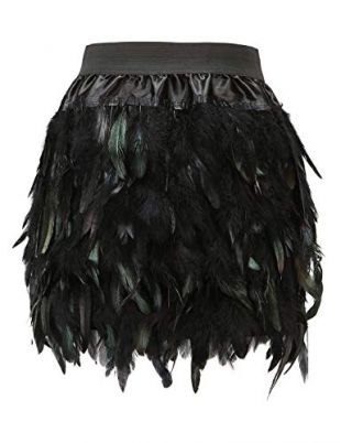 Feather Skirts Black
