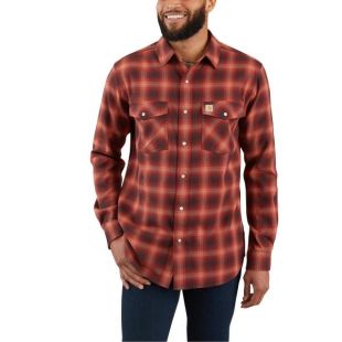 Rugged Flex Hamilton Snap Front Plaid
