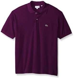 Lacoste Men's Short Sleeve Classic Polo Shirt, Urchin Purple, Medium