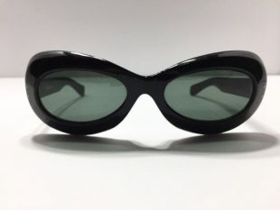60s Large Black Sunglasses Jackie O. Style
