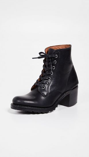 Black Lace Up Boots