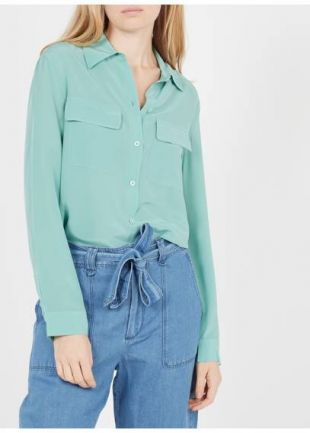 T-shirt Gérard Darel Soie Et Coton Bleu Taille M - Neuf Sans étiquette, Basique Chic