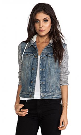 CARA – DENIM HOODED JACKET