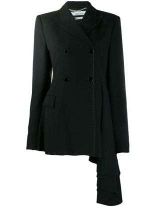 Asymmetric Draped Blazer