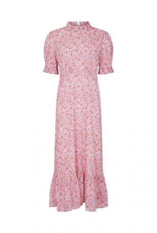 ghost solene dress blue Holly Willoughby Blue Ditsy Dress This Morning June 2020 Fashion You Really Want