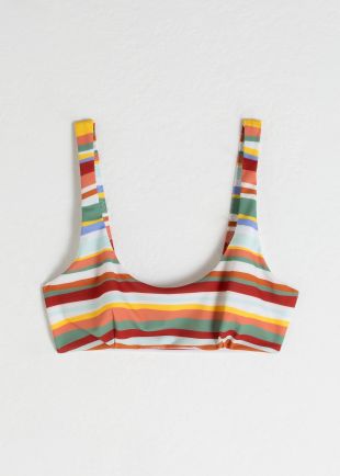 Striped Bikini Top
