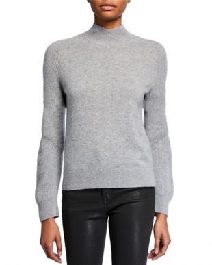 Grey Mock Neck Sweater