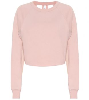 Alo Yoga - Pink Cropped Sweatshirt