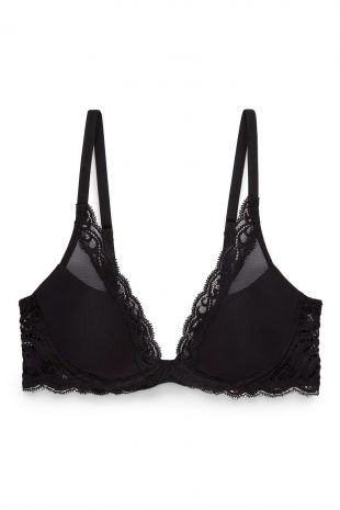 Black contour bra