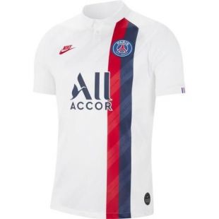 Nike PSG Breathe Stadium 3rd Maillot d'équipe Homme, White/University Red, FR : M (Taille Fabricant : M)
