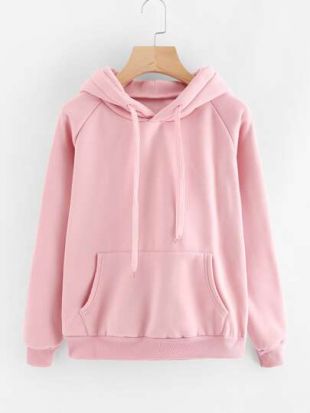 Sweat-shirt uni à capuche
