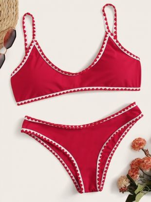 Bikini avec liseré contrastant