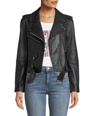 Current/Elliott - Black Leather Jacket