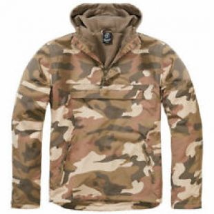 Jacket Brandit Classic Windbreaker Hooded Anorak Cadet Hunting Light Woodland | eBay