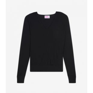 Col V Oversize en 100% Ice Wool