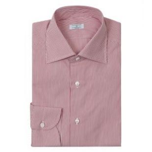 Liverano & Liverano Red Cotton Camicia Check Button-Down Shirt
