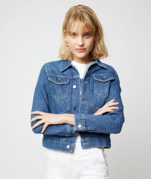 Veste courte en jean COTTON - ETAM