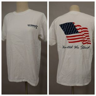 Yale American USA Made Cotton T Shirt Crew Tee Top Patriotic United We Stand Red White - Blue Flag Graphic Yale Athletics Powered by Pride Yale American USA Made Cotton T Shirt Crew Tee Top Patriotic United We Stand Red White - Blue Flag Graphic Yale Athl