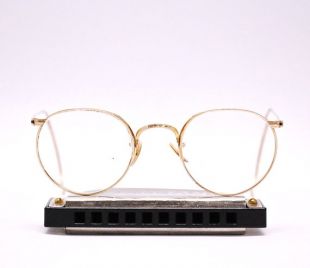 vintage 1910's/20's Antique BAUSCH - LOMB Ful-Vue Eyeglasses with Case / Gold Filled / Cable Arms / Retro Collectable Rare #2189