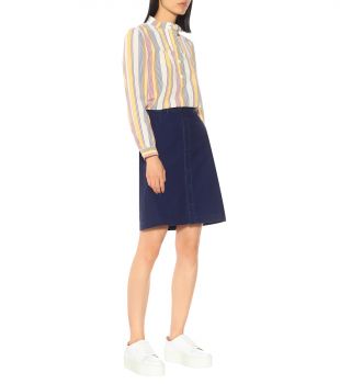 Loula Striped Cotton Blouse