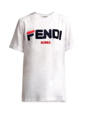 Fendi t-shirt à Patch Logo - Farfetch