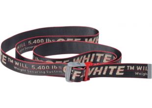 Grey & Red 'Industrial' Belt