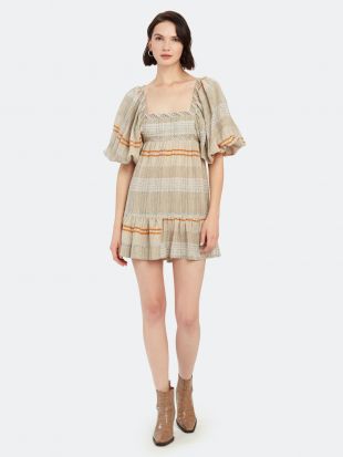 Free People Cozy Stripe Mini Dress