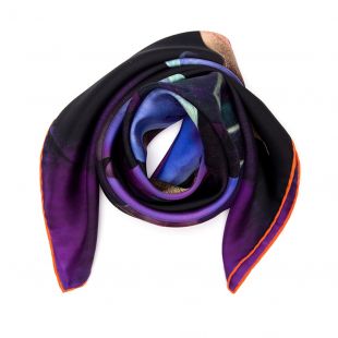 SILK SCARF PURPLE RAIN