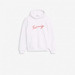 sweatshirt hoody white Balenciaga worn 