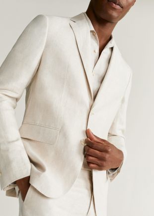 Youthup - YOUTHUP Blazer Homme Slim Fit Formel Avec Deux Boutons
