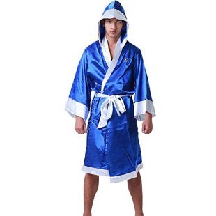 Wesing Boxing Robe with Hood Boxing Robe for Men and Women Boxing Robe Satin