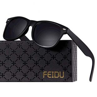 Polarized Sunglasses for Men Retro - FEIDU Polarized Retro Sunglasses for Men FD2149 (black-matte)