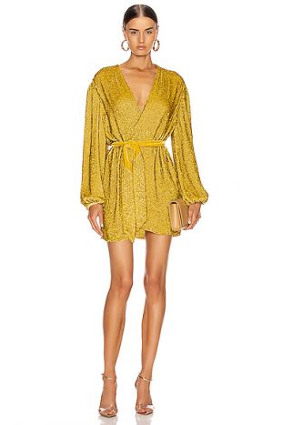 Long Sleeve Yellow Dress