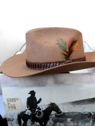 VTG Stetson castor Stampede feutre chapeau unisexe gland XXX taille 7 1/8