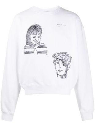 Little Girl Over Crew Neck Sweatshirt