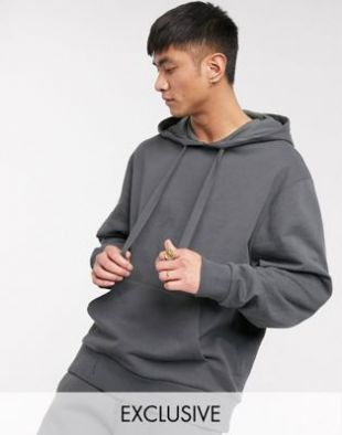 Collusion - Hoodie in Charcoal