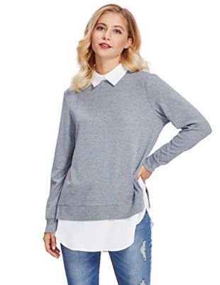 Grey Collar Sweater