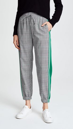 Glen Plaid Jogger Pants