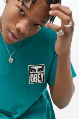 OBEY - T-shirt vert Icon Eyes
