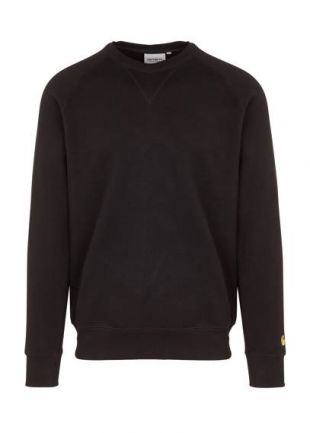 SWEAT COL ROND REGULAR-FIT EN COTON BLACK / GOLD CARHARTT WIP