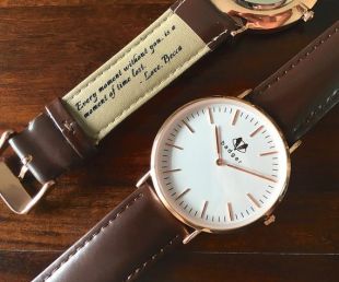 Montre personnalisée pour Homme - Rose Gold - Style Classique