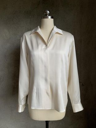 blouse en soie vintage