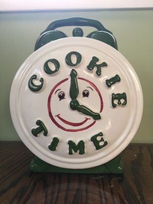 Cookie Time Jar Figural Alarm Clock in the kitchen of Monica